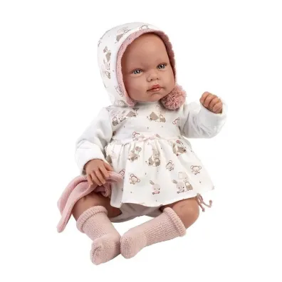Ubranka i akcesoria dla bobasa o rozmiarze 44cm Llorens