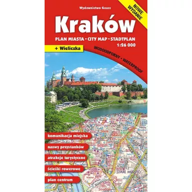 Krak�w. Plan miasta w skali 1:26 000