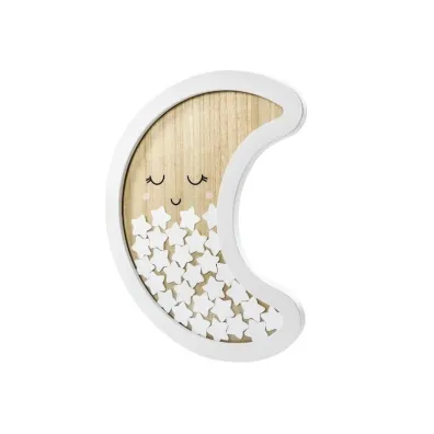 PartyDeco Drewniana ksi�ga go�ci Ksi�yc 38.5x30cm