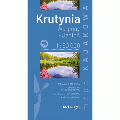 Mapa Krutynia, Warpuny, Jabo 1:50 000