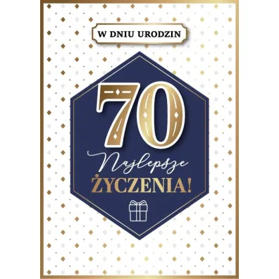 Armin Style KARNET URODZINY 70 B6 Z KOP AS GM-1223 FOL