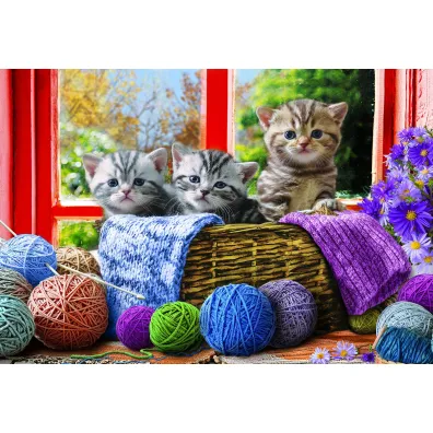 Puzzle 500 el. Knittin' Kittens Eurographics