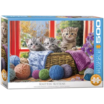 Puzzle 500 el. Knittin' Kittens Eurographics