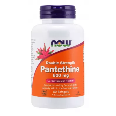 Now Foods Double Strength Pantethine 600 mg Suplement diety 60 kaps.