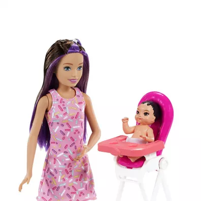 Barbie Opiekunka Zestaw + Lalki GRP40 Mattel