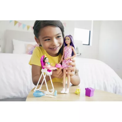 Barbie Opiekunka Zestaw + Lalki GRP40 Mattel