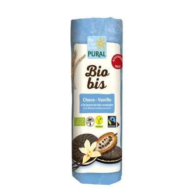 Pural Ciastka markizy kakaowe z kremem waniliowym 320 g Bio