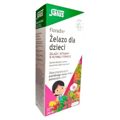 Floradix Zio�o-Piast �elazo dla dzieci Suplement diety 250 ml