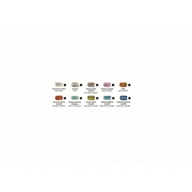 Happy Color Farby akrylowe metalik 12x12ml