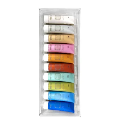 Happy Color Farby akrylowe metalik 12x12ml