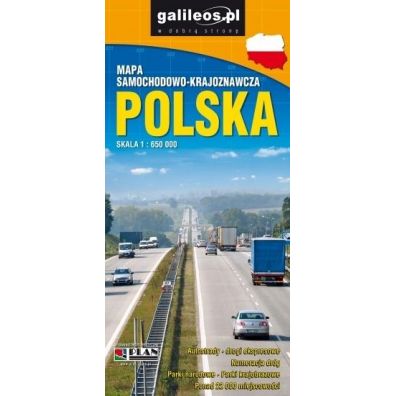 Polska. Mapa samochodowo-krajoznawcza w skali 1:650 000