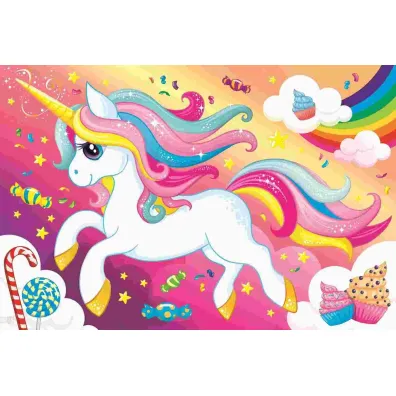 Puzzle 100 el. Pi�kny jednoro�ec Trefl