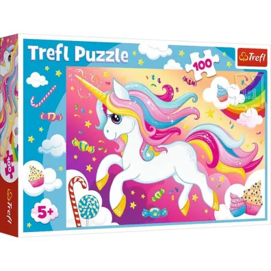 Puzzle 100 el. Pi�kny jednoro�ec Trefl