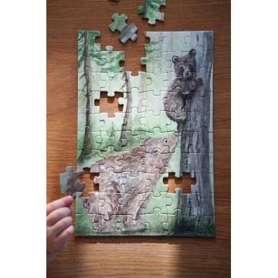 Puzzle 60 el. Nied�wiedzie Mama Maluje