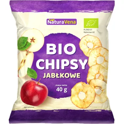 NaturaVena Chipsy jabkowe 40 g bio