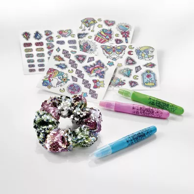 Zestaw beauty Bling Bling Nail&Hair z tatuaami Totum