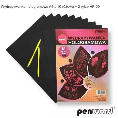 Wydrapywanka hologramowa A4 r�owa Polsirhurt