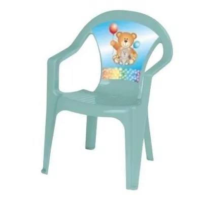 Krzeseko plastikowe pastel turkus 3Toysm