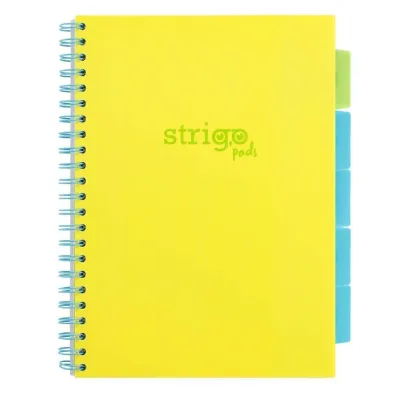 Strigo Ko�ozeszyt Pads A5 Neon ��ty linia 100 kartek
