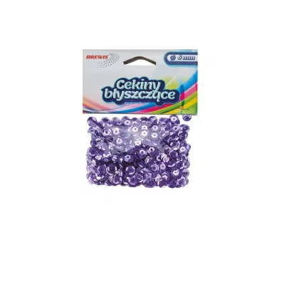 Cekiny b�yszcz�ce B 160 fioletowy 8mm, 10g