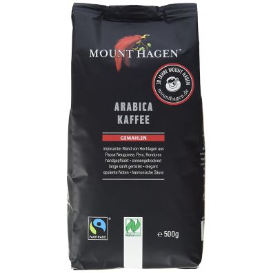 Mount Hagen Kawa mielona Arabica 100% fair trade 500 g Bio