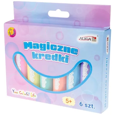 Aliga Magiczne kredki 6 szt pastelowych kolor�w