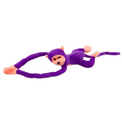Ma�pka pluszowa z d�wi�kiem fioletowa 80cm LeanToys