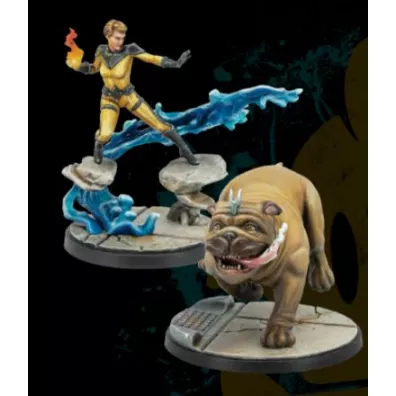 Marvel Crisis Protocol. Crystal and Lockjaw Atomic Mass Games