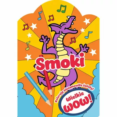 Malowanka Wielkie WOW Smoki Naklejki