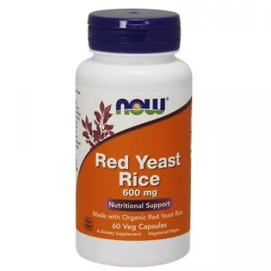 Now Foods Red Yeast Rice 600 mg Suplement diety 60 kaps.