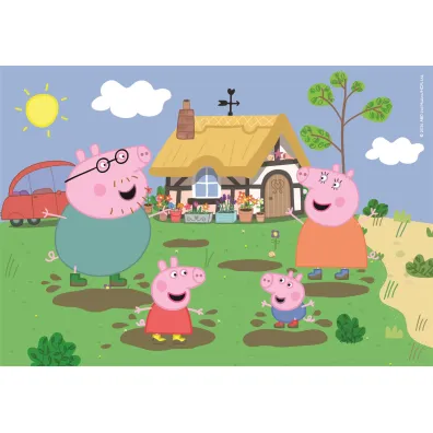 Puzzle 30 el. SuperColor. Peppa Pig Clementoni