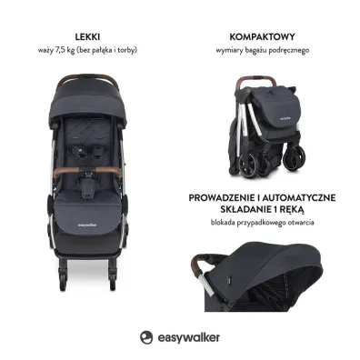 Easywalker Jackey W�zek spacerowy z torb� transportow� Platinum Edition