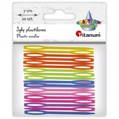 Titanum Igy plastikowe 70mm mix kolorw 20szt