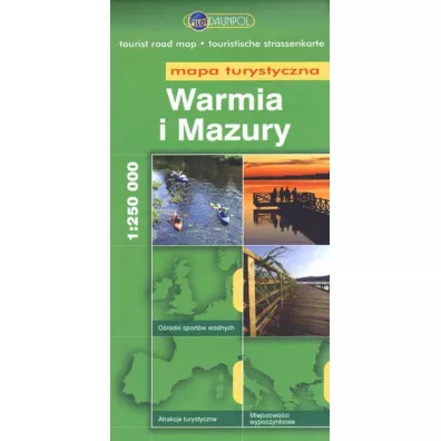Mapa Turystyczna EuroPilot. Warmia i Mazury br