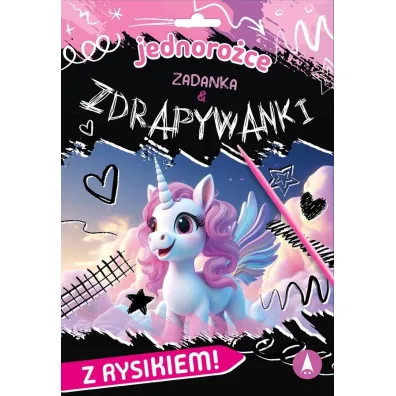 Wydrapywanka 180X260 Jednoro�ce. Zadanka & zdrapywanki SKRZAT 079685 - Monika  �lizowska