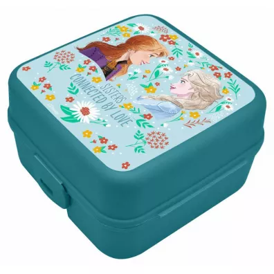 Pudeko niadaniowe z przegrdkami 14x14x8cm Kraina Lodu Frozen 840388 Kids Euroswan