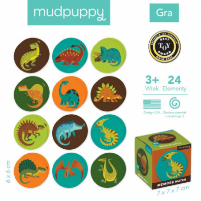 Gra Mini Memory Dinozaury Mudpuppy