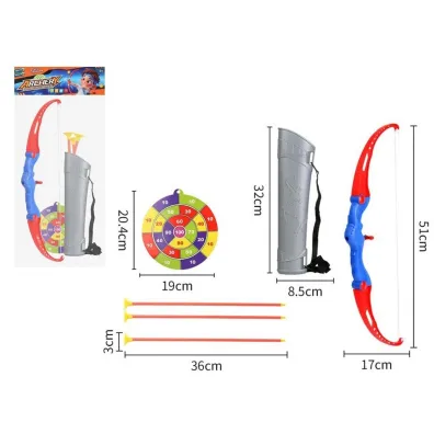 Zestaw z �ukiem 51cm + tarcza + 3 strza�y polybag