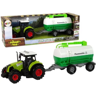 Traktor z przyczepk� cysterna LeanToys