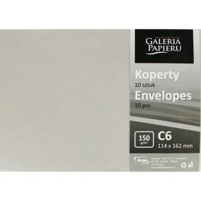 Argo Koperta C6 per�owa Galeria Papieru 10 szt.