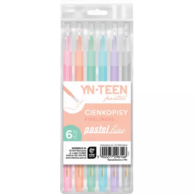 Interdruk Cienkopis Pastel Line 6 szt.