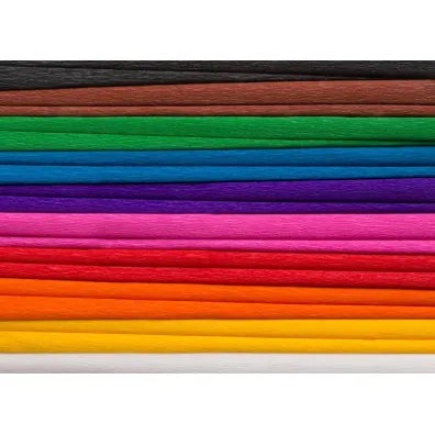 Happy Color Bibu�a marszczona MIX A, 10 kolor�w, 25x200 cm, 10 rolek 25 x 200 cm