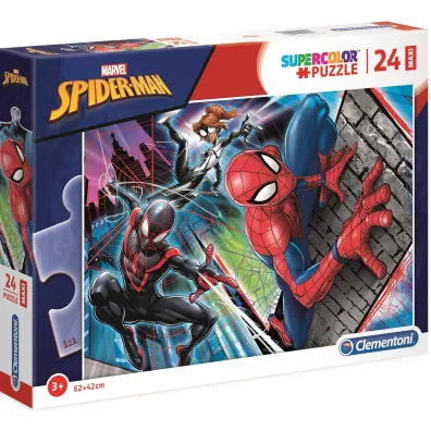 Puzzle 24 el. Maxi SuperColor. Spider-man Clementoni
