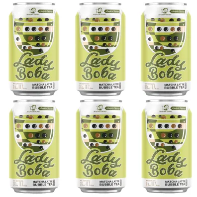 Madam Hong Zestaw Bubble tea matcha 6 x 315 ml
