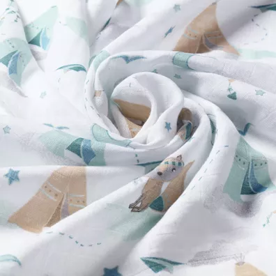 Babyono Naturalne pieluszki z wkien bambusa niebieskie Natural Bamboo