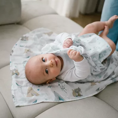 Babyono Naturalne pieluszki z wkien bambusa niebieskie Natural Bamboo