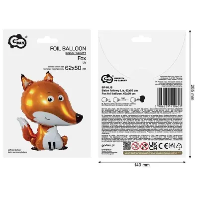 Godan Balon foliowy Lis 62x50cm