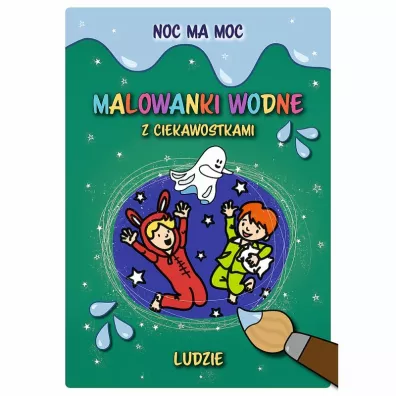 Malowanka wodna A4 Noc ma moc Ludzie