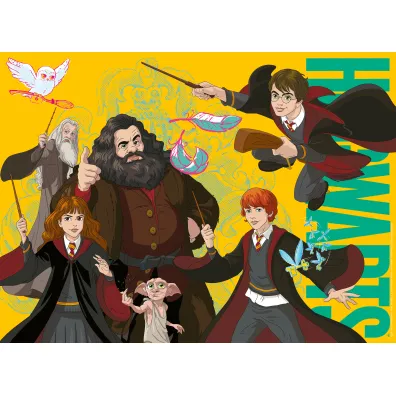 Puzzle 100 el. 2D Harry Potter - M�odzi Czarodzieje Ravensburger