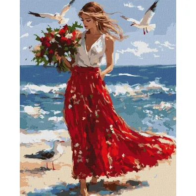 Ideyka Malowanie po numerach - Fale wolno�ci 40x50cm